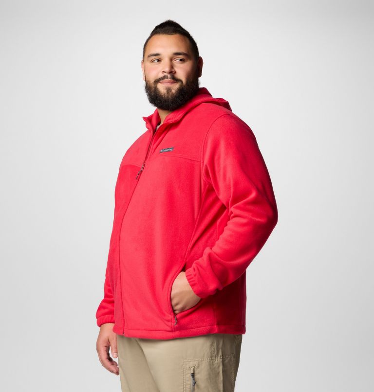 Men's Steens Mountain Full Zip Fleece Hoodie - Big, Color: Mountain Red, image 4