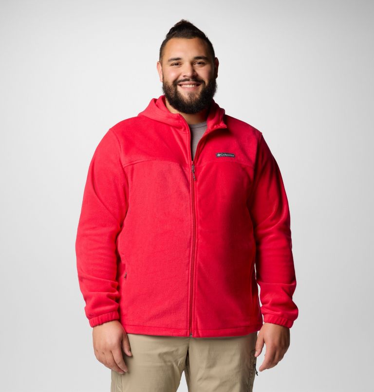 Men's Steens Mountain Full Zip Fleece Hoodie - Big, Color: Mountain Red, image 1
