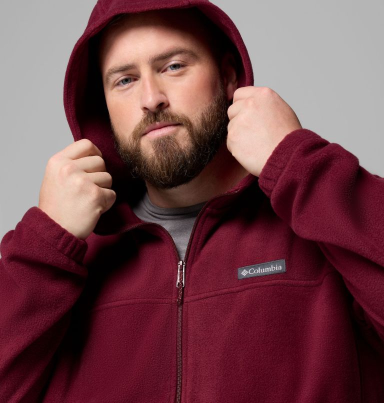 Men's Steens Mountain Full Zip Fleece Hoodie - Big, Color: Rich Wine, image 6