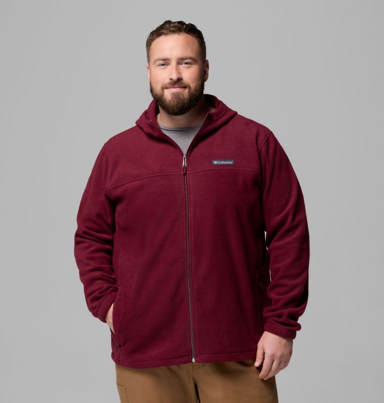 Men's Steens Mountain Full Zip Fleece Hoodie - Big, Color: Rich Wine, image 1