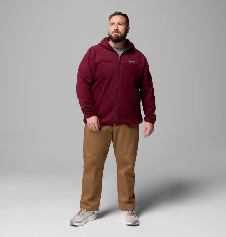 Men's Steens Mountain Full Zip Fleece Hoodie - Big, Color: Rich Wine, image 2