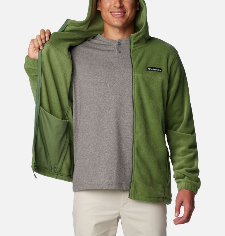 Men's Steens Mountain Full Zip Fleece Hoodie - Tall, Color: Canteen, image 5