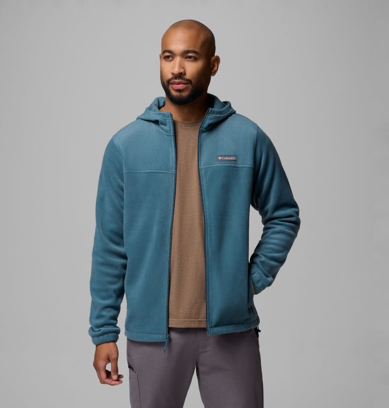 Men's Steens Mountain Full Zip Fleece Hoodie - Tall, Color: Everblue, image 5