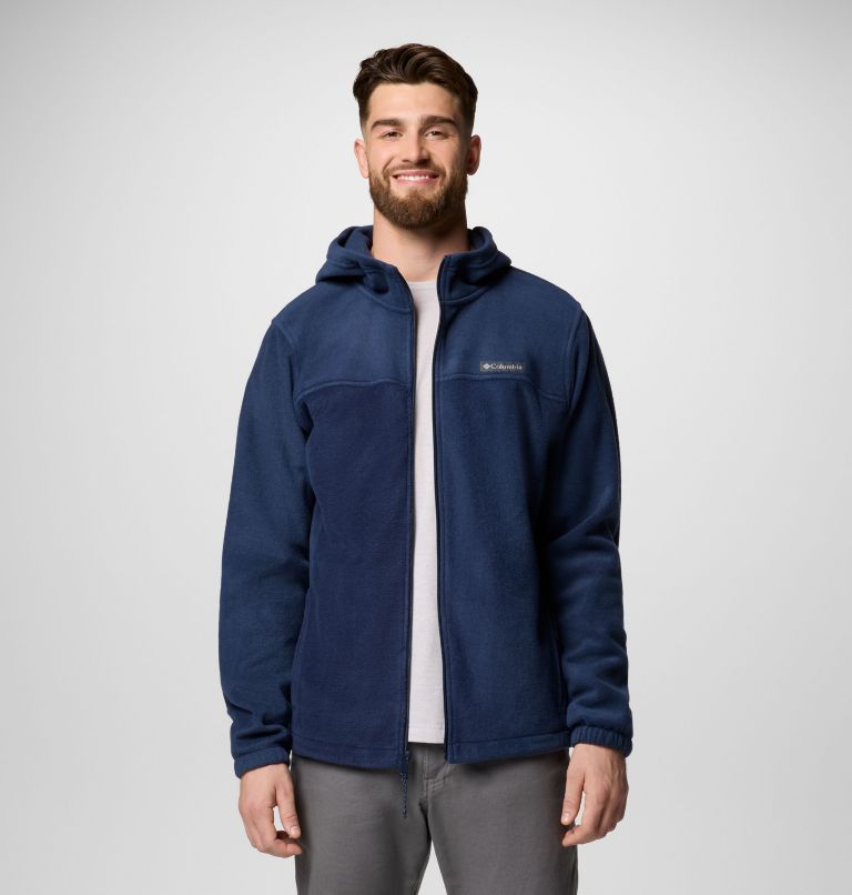 Men's Steens Mountain Full Zip Fleece Hoodie - Big | 465 | LT, Color: Collegiate Navy, image 6