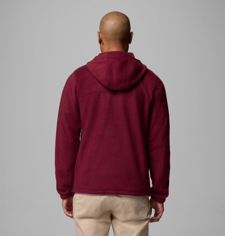 Men's Steens Mountain Full Zip Fleece Hoodie - Tall, Color: Rich Wine, image 3