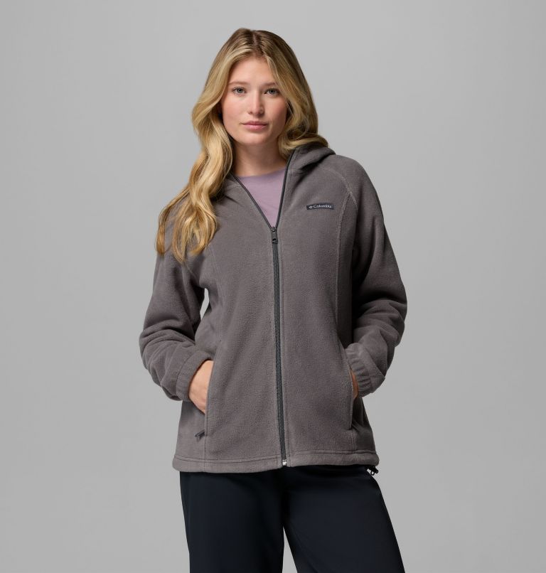 Women's Benton Springs Full Zip Fleece Hoodie, Color: City Grey, image 1