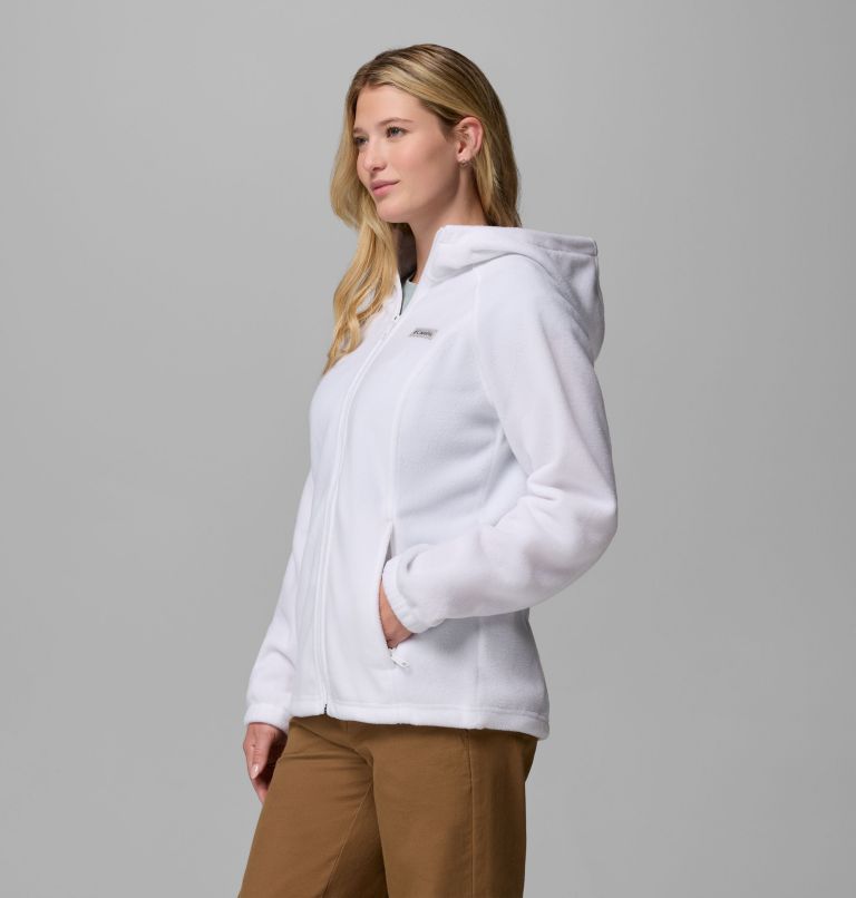 Women's Benton Springs Full Zip Fleece Hoodie, Color: White, image 4
