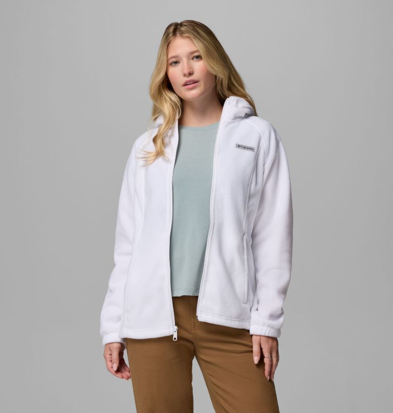 Women's Benton Springs Full Zip Fleece Hoodie, Color: White, image 5