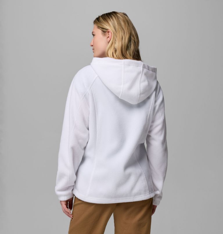 Women's Benton Springs Full Zip Fleece Hoodie, Color: White, image 3