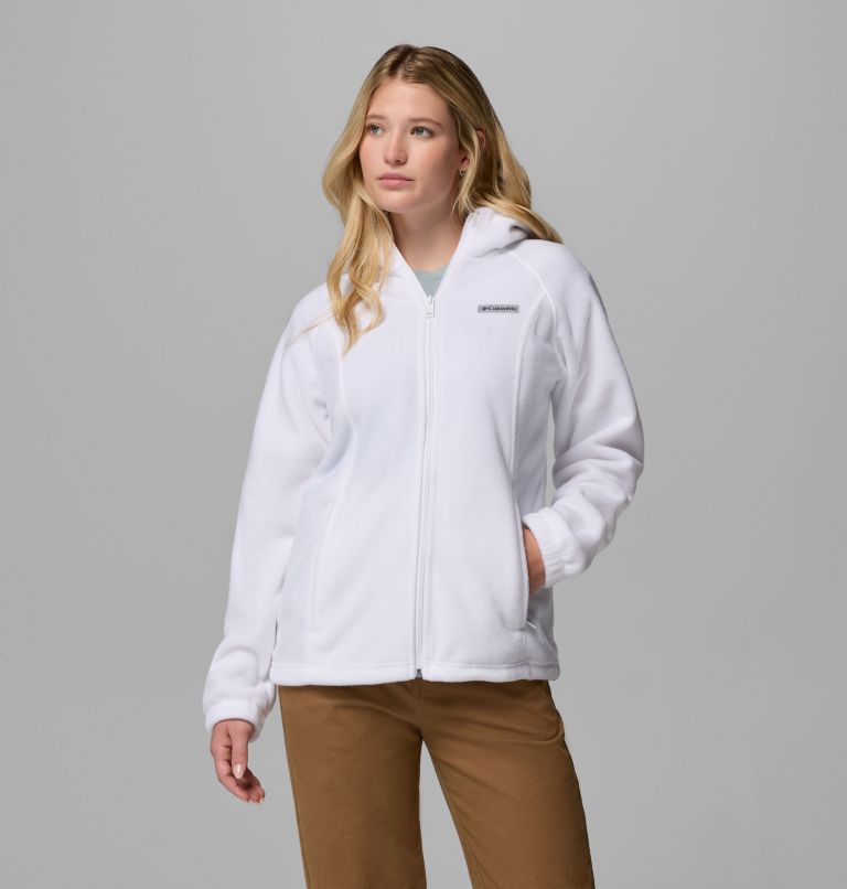 Women's Benton Springs Full Zip Fleece Hoodie, Color: White, image 1