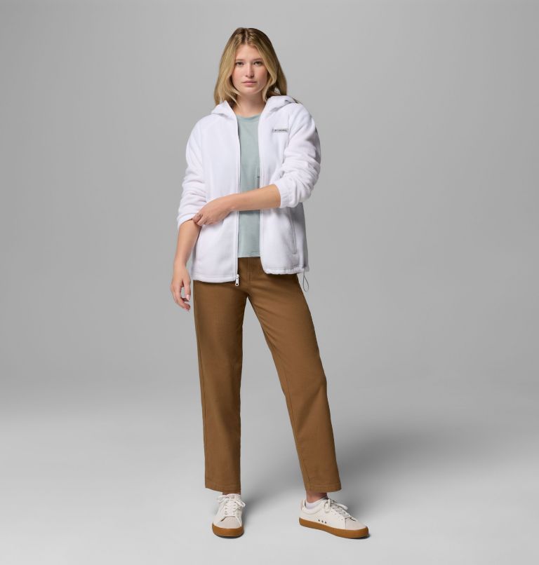 Women's Benton Springs Full Zip Fleece Hoodie, Color: White, image 2