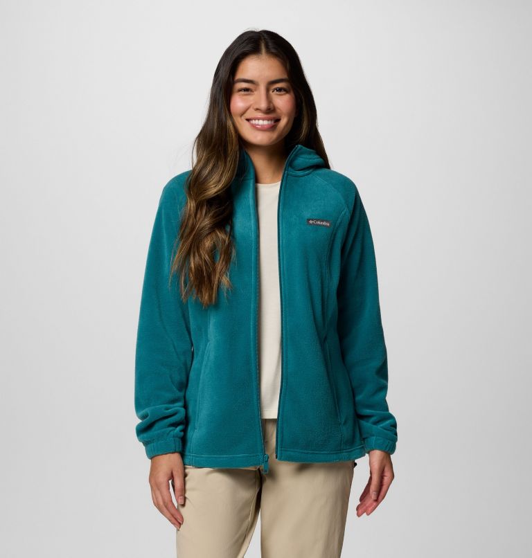 Women's Benton Springs Full Zip Fleece Hoodie, Color: River Blue, image 6