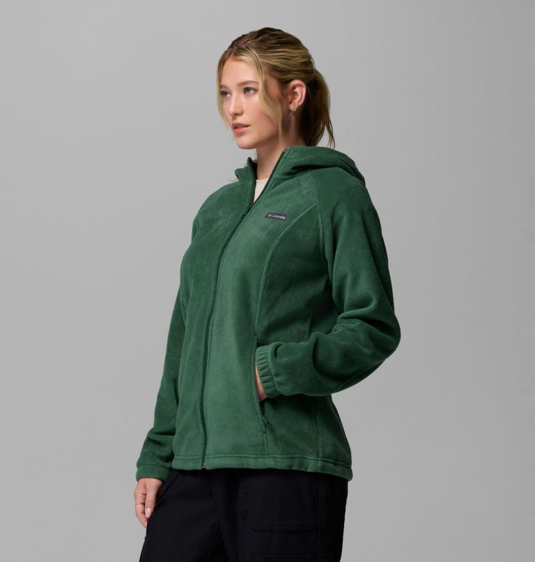 Women's Benton Springs Full Zip Fleece Hoodie, Color: Rain Forest, image 4