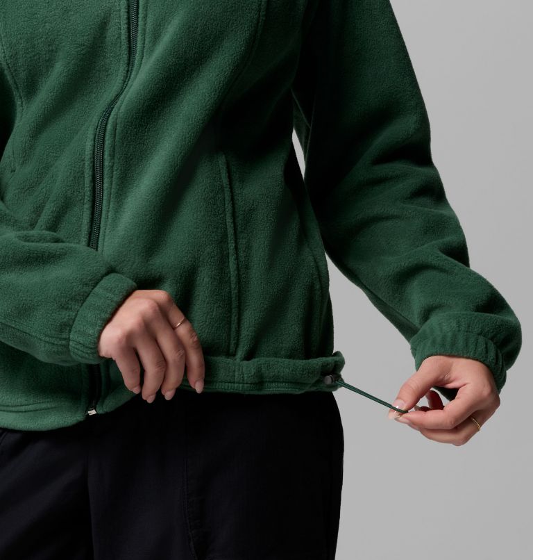 Women's Benton Springs Full Zip Fleece Hoodie, Color: Rain Forest, image 7