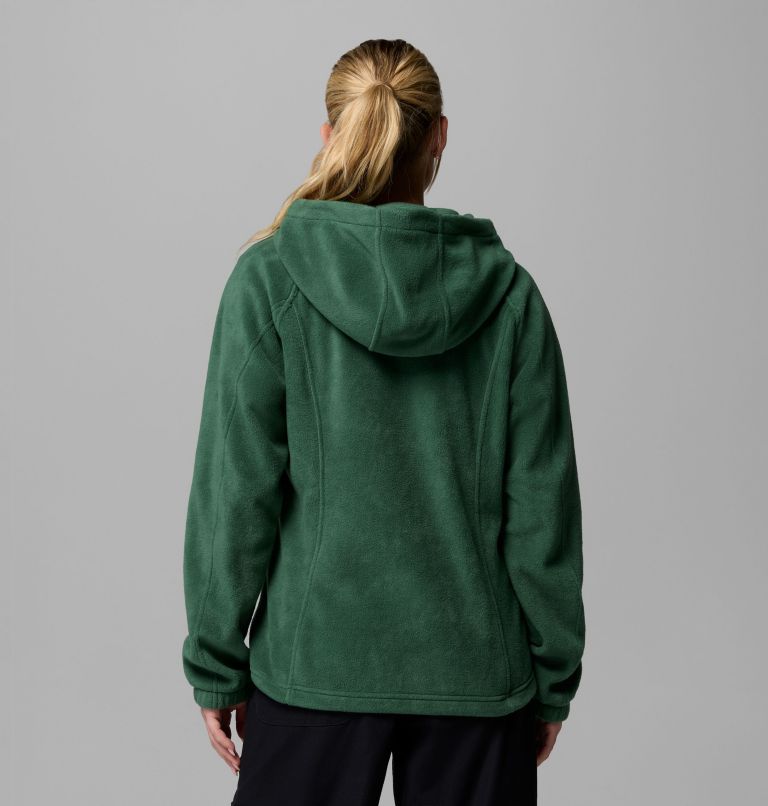 Women's Benton Springs Full Zip Fleece Hoodie, Color: Rain Forest, image 3