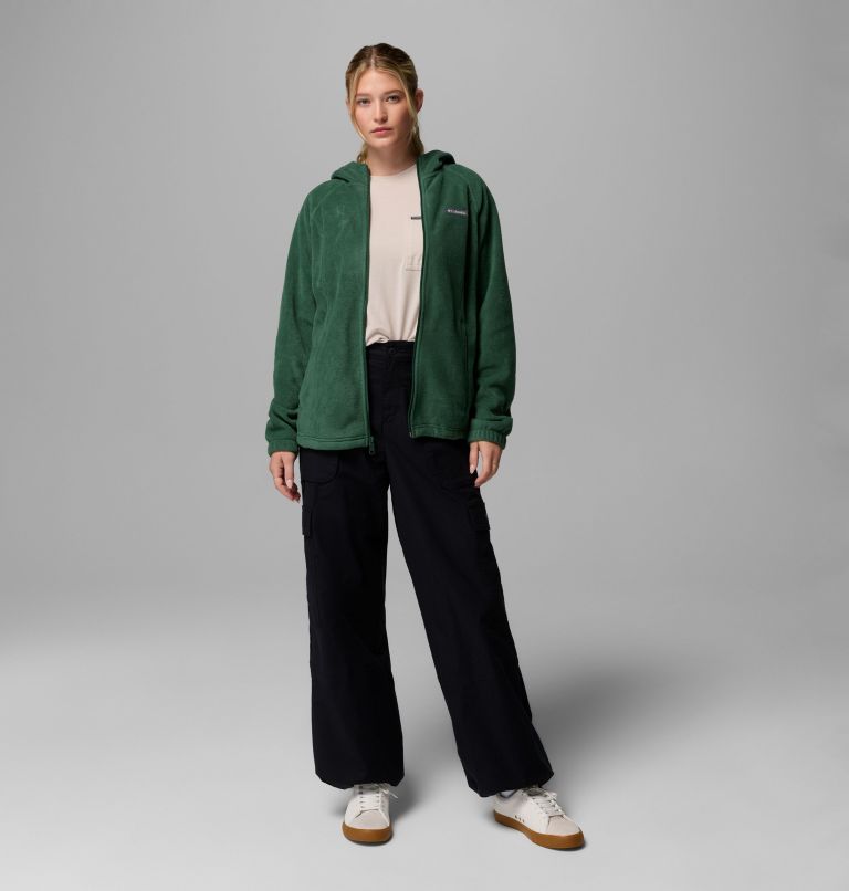 Women's Benton Springs Full Zip Fleece Hoodie, Color: Rain Forest, image 2