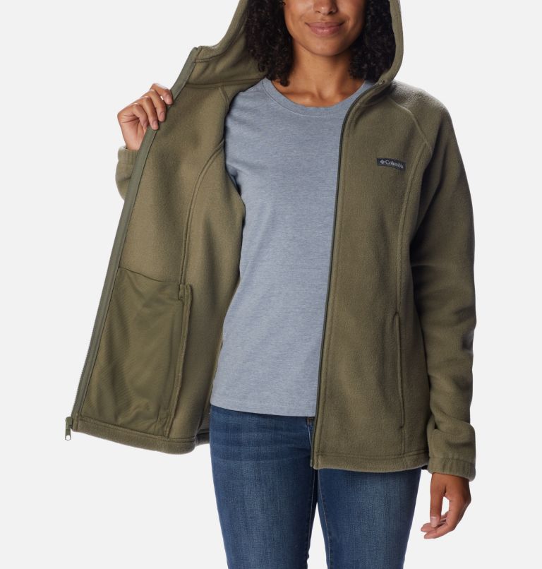 Women's Benton Springs Full Zip Fleece Hoodie, Color: Stone Green, image 5