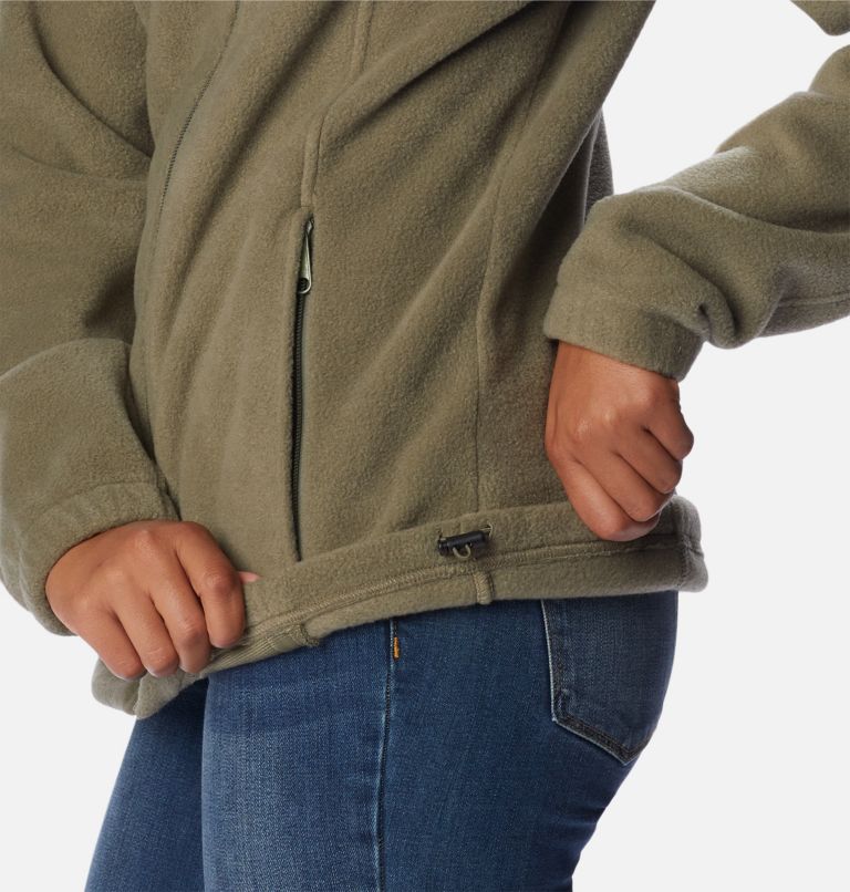 Women's Benton Springs Full Zip Fleece Hoodie, Color: Stone Green, image 6