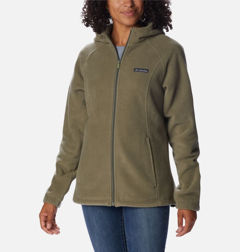 Women's Benton Springs Full Zip Hoodie, Color: Stone Green, image 1