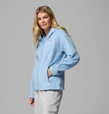 Women's Benton Springs Full Zip Fleece Hoodie, Color: Ripple Blue, image 8