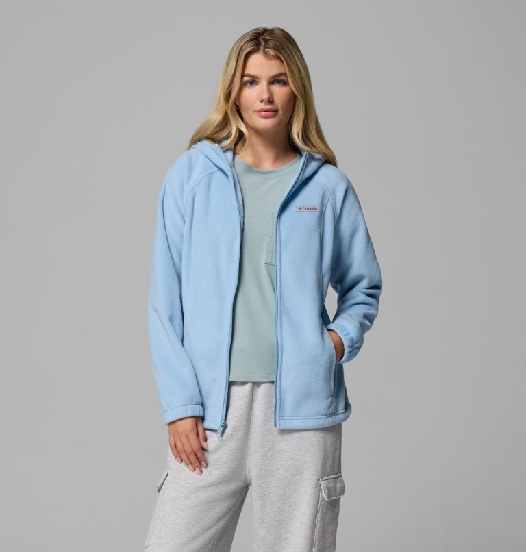 Women's Benton Springs Full Zip Fleece Hoodie, Color: Ripple Blue, image 5
