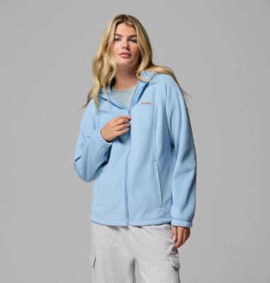 Women's Benton Springs Full Zip Fleece Hoodie, Color: Ripple Blue, image 5
