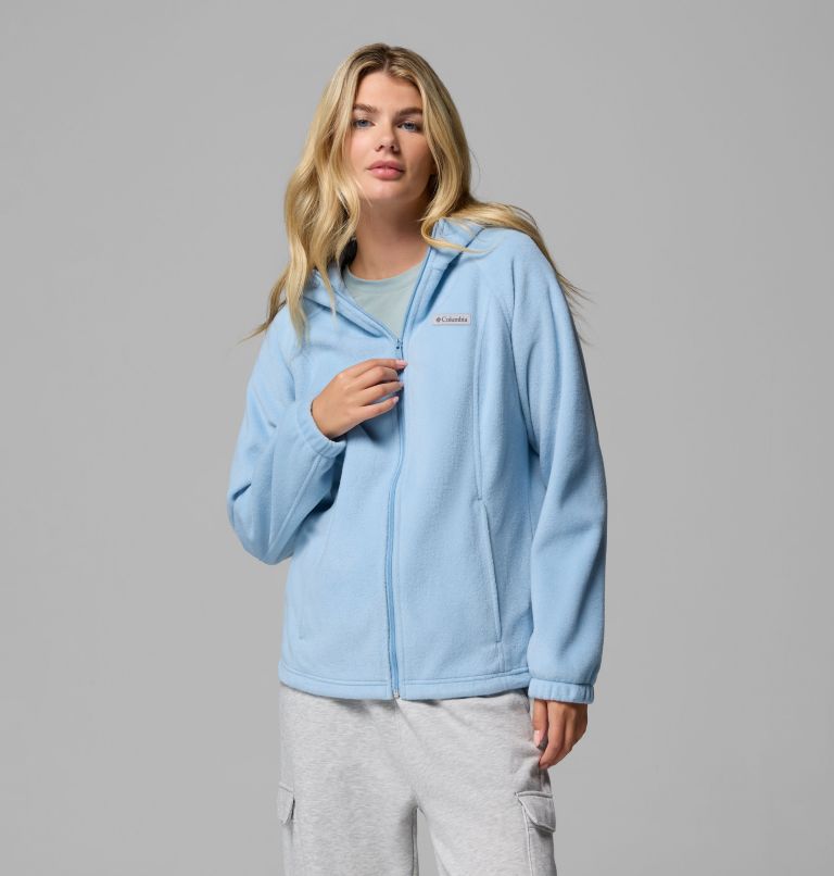 Women's Benton Springs Full Zip Fleece Hoodie, Color: Ripple Blue, image 1