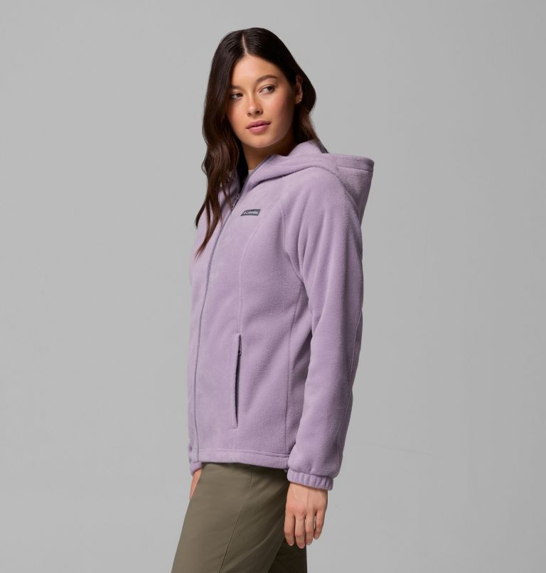 Women's Benton Springs Full Zip Fleece Hoodie, Color: Shale Purple, image 4