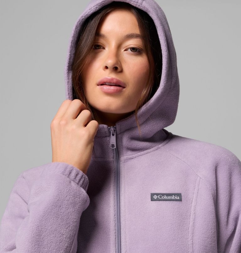 Women's Benton Springs Full Zip Fleece Hoodie, Color: Shale Purple, image 6
