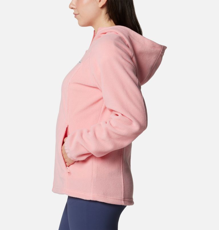Women's Benton Springs Full Zip Fleece Hoodie, Color: Salmon Rose, image 3