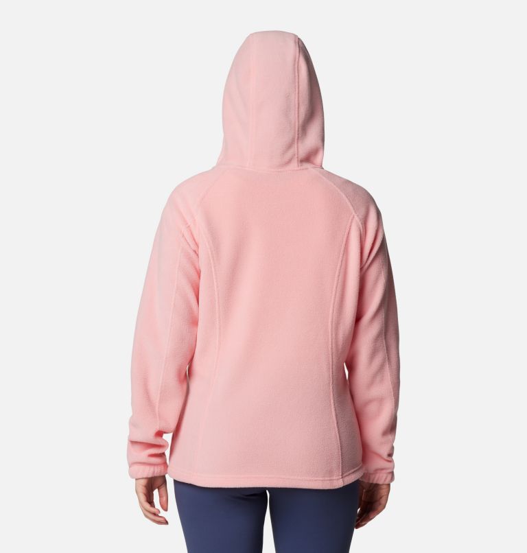 Women's Benton Springs Full Zip Fleece Hoodie, Color: Salmon Rose, image 2