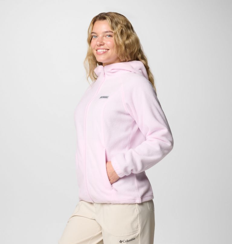 Women's Benton Springs Full Zip Fleece Hoodie, Color: Pink Dawn, image 4