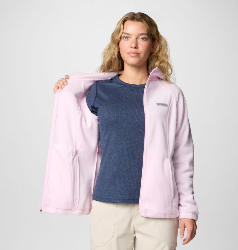 Women's Benton Springs Full Zip Fleece Hoodie, Color: Pink Dawn, image 7
