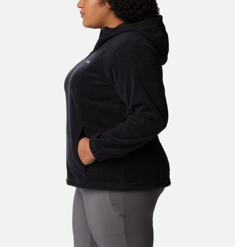 Women's Benton Springs Full Zip Fleece Hoodie - Plus Size, Color: Black, image 3