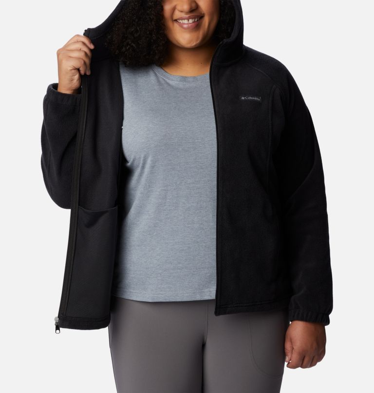 Women's Benton Springs Full Zip Fleece Hoodie - Plus Size, Color: Black, image 5