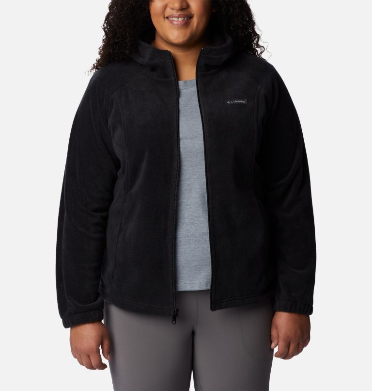 Women's Benton Springs Full Zip Fleece Hoodie - Plus Size, Color: Black, image 7