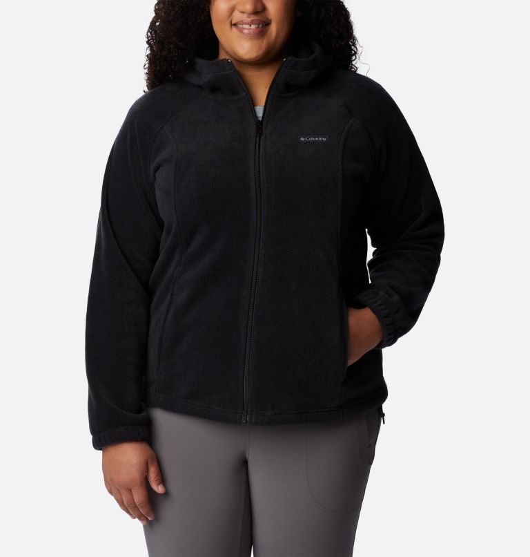 Women's Benton Springs Full Zip Fleece Hoodie - Plus Size, Color: Black, image 1