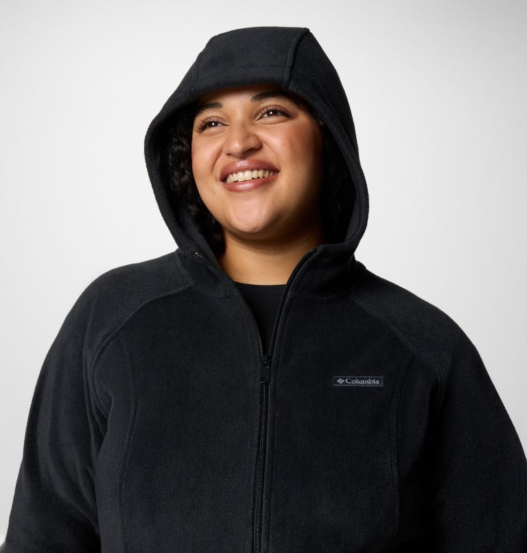 Women's Benton Springs Full Zip Fleece Hoodie - Plus Size, Color: Black, image 4