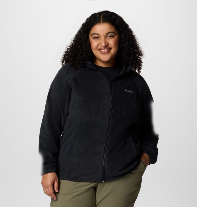 Women's Benton Springs Full Zip Fleece Hoodie - Plus Size, Color: Black, image 1
