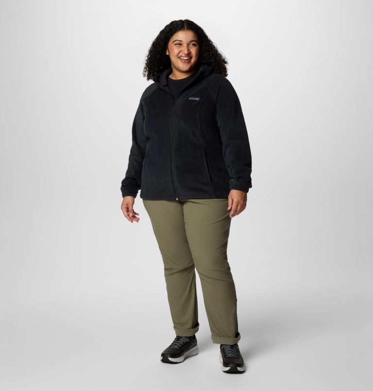 Women's Benton Springs Full Zip Fleece Hoodie - Plus Size, Color: Black, image 6