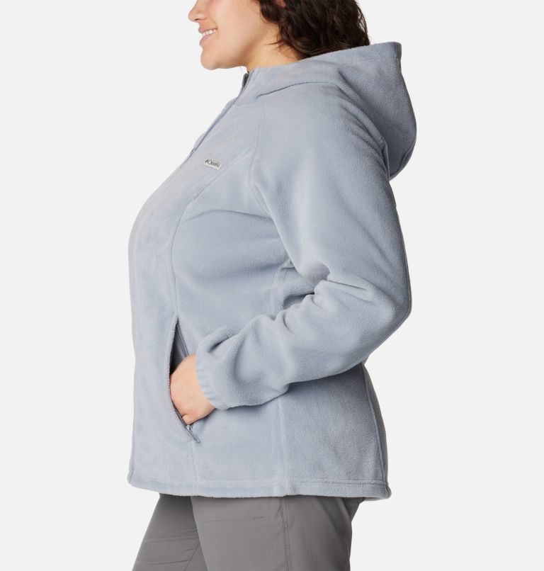 Women's Benton Springs Full Zip Fleece Hoodie - Plus Size, Color: Tradewinds Grey, image 3
