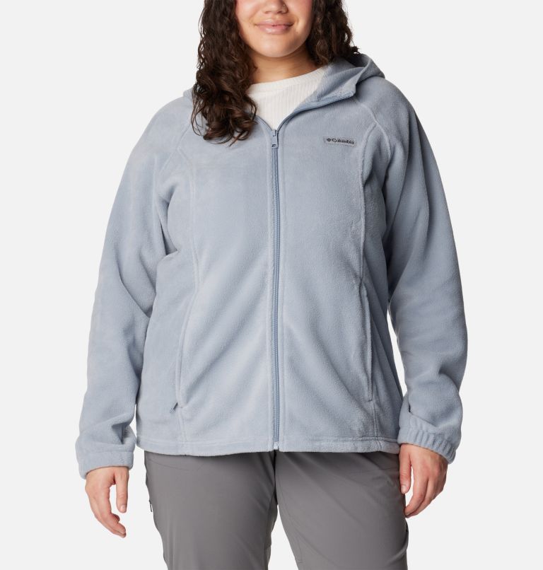Women's Benton Springs Full Zip Fleece Hoodie - Plus Size, Color: Tradewinds Grey, image 1