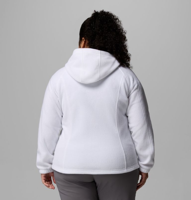 Women's Benton Springs Full Zip Fleece Hoodie - Plus Size, Color: White, image 3