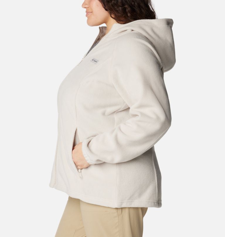 Women's Benton Springs Full Zip Fleece Hoodie - Plus Size, Color: Dark Stone, image 3