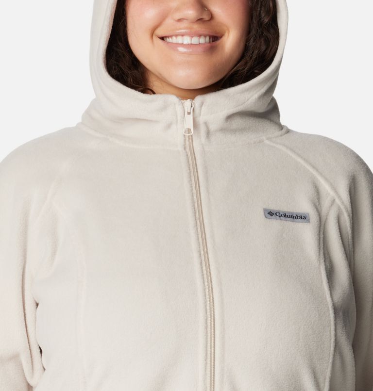Women's Benton Springs Full Zip Fleece Hoodie - Plus Size, Color: Dark Stone, image 4