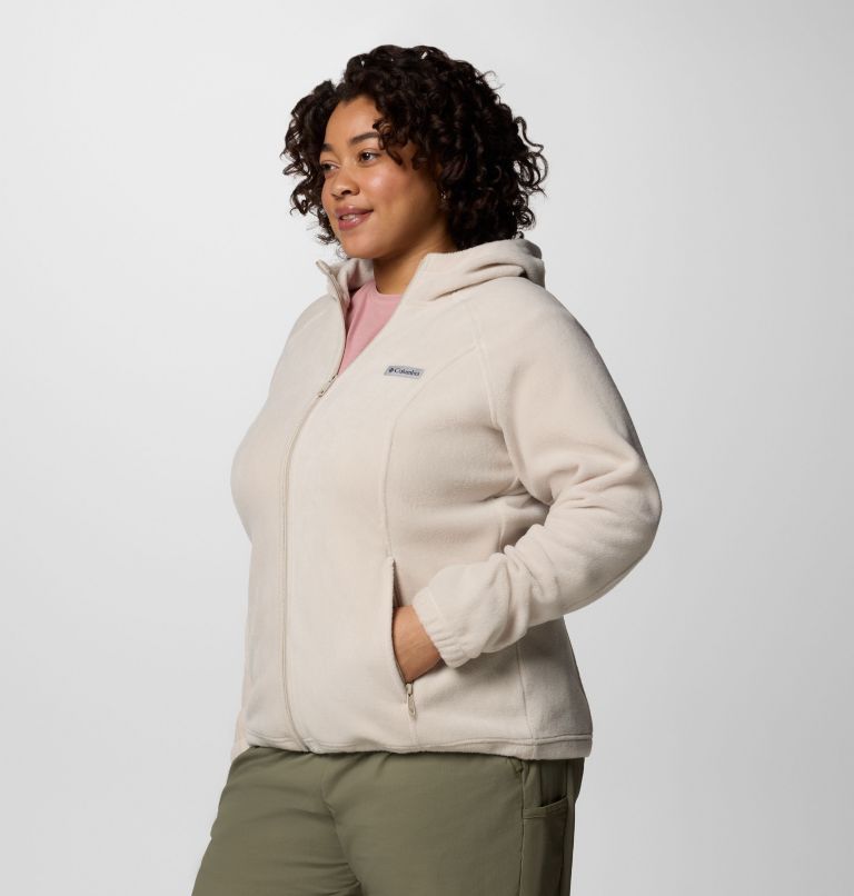 Women's Benton Springs Full Zip Fleece Hoodie - Plus Size, Color: Dark Stone, image 3