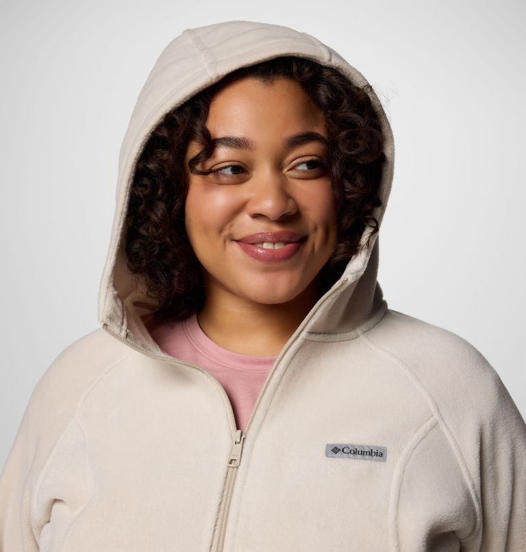 Women's Benton Springs Full Zip Fleece Hoodie - Plus Size, Color: Dark Stone, image 4