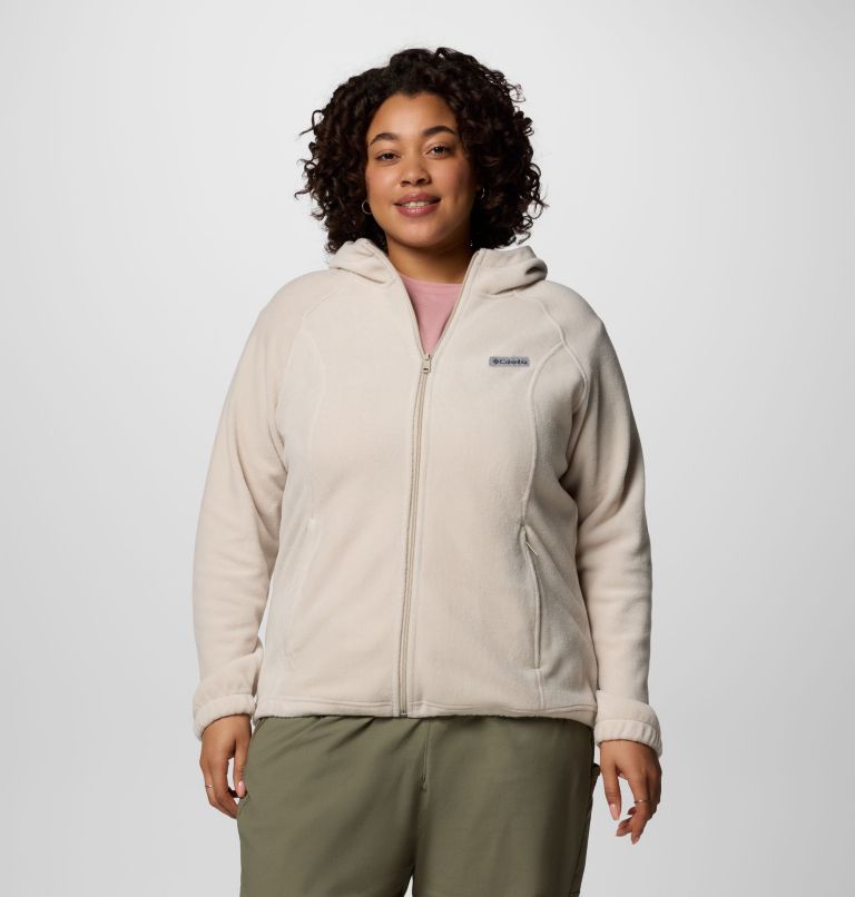 Women's Benton Springs Full Zip Fleece Hoodie - Plus Size, Color: Dark Stone, image 1