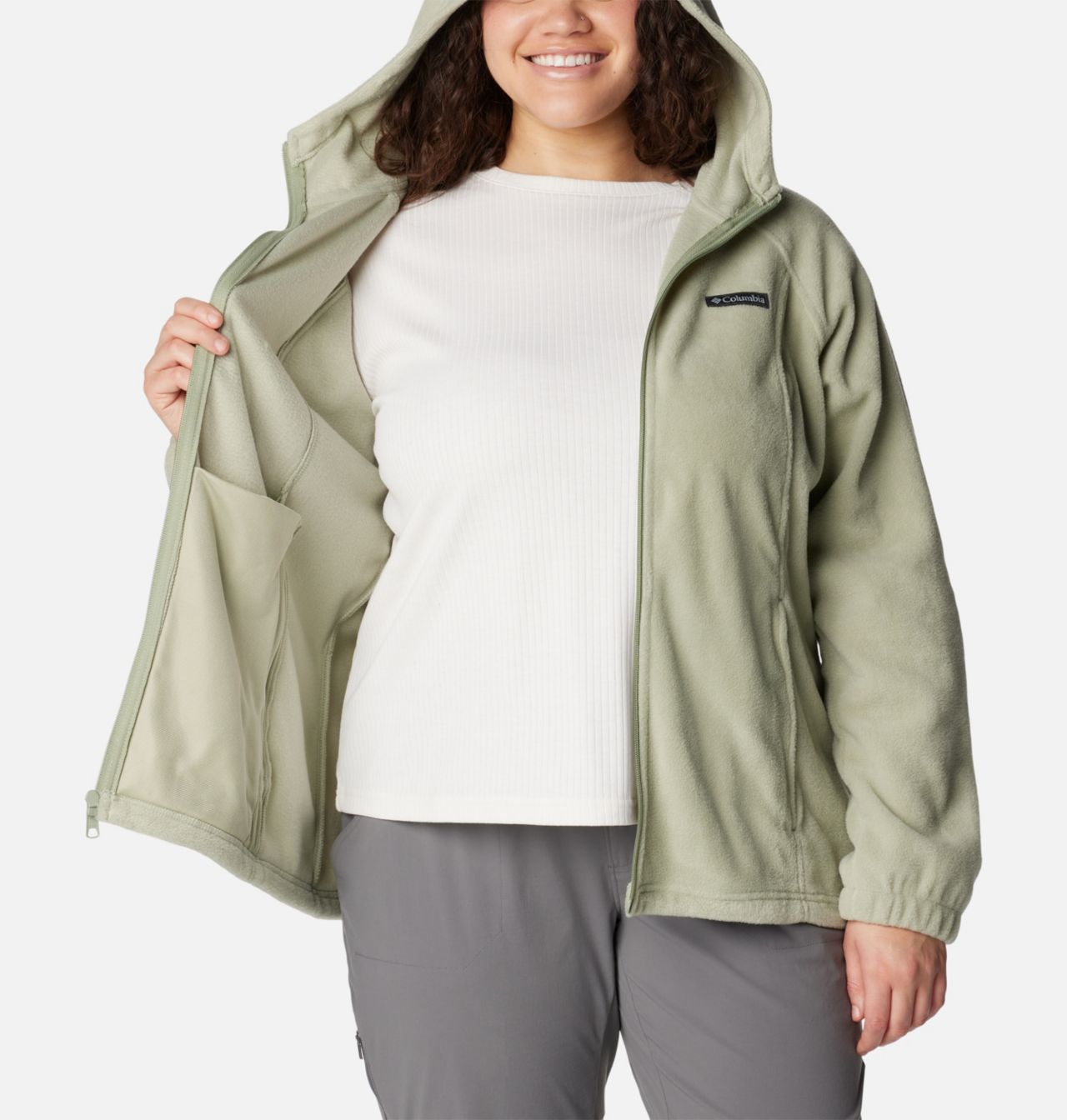 Chandail à capuchon avec fermeture éclair en polaire Benton Springs™ Femme - Grandes tailles 5