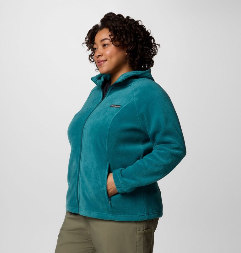 Women's Benton Springs Full Zip Fleece Hoodie - Plus Size, Color: River Blue, image 3